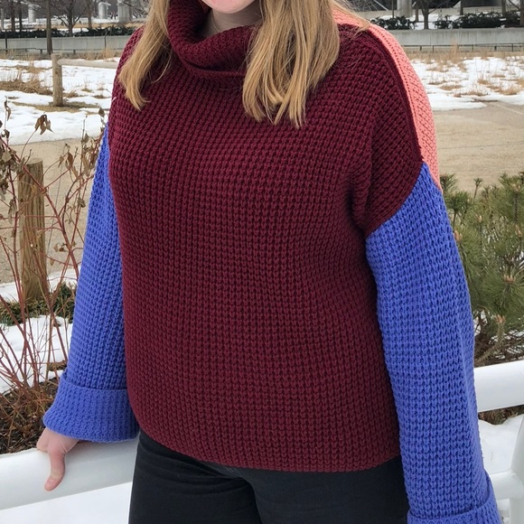 Free People Park City Colorblock Sweater - Picture 2 of 4